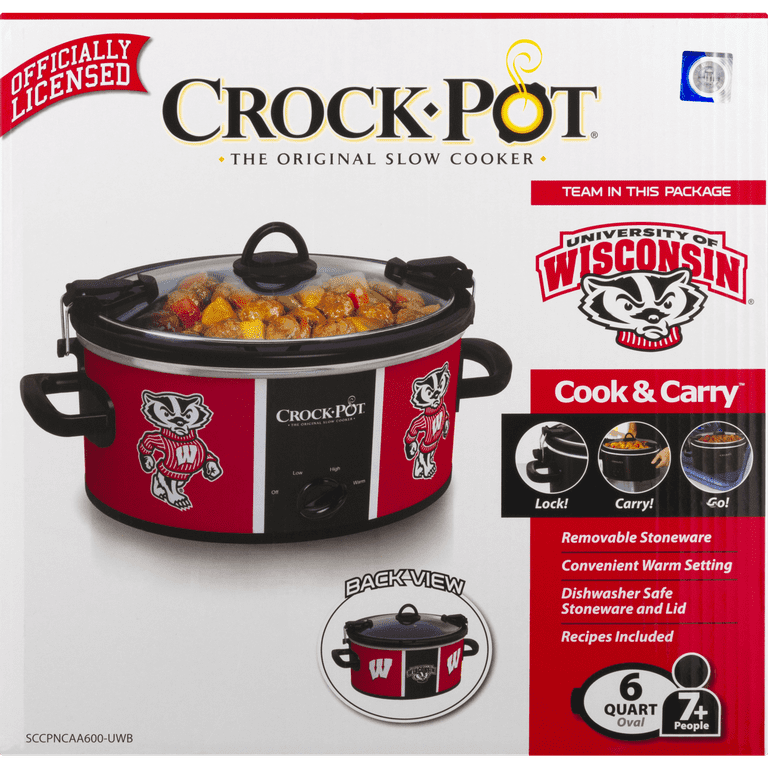 Crock-Pot Large 8 Quart Express Crock Slow Cooker and Food Warmer, Red