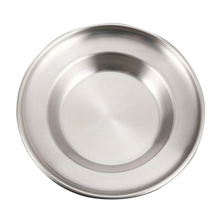 

Food Serving Plate Dessert Barbecue Plate Practical Stainless Steel Food Storage Tray