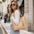 thumbnail image 5 of Skull Embossed Soft Leather Handbag, Large Capacity Shoulder Tote Bag with Detachable Strap, Multi Pocket Crossbody Purse Bag Accessories for Women Work Travel Shopping Daily Use, 5 of 5