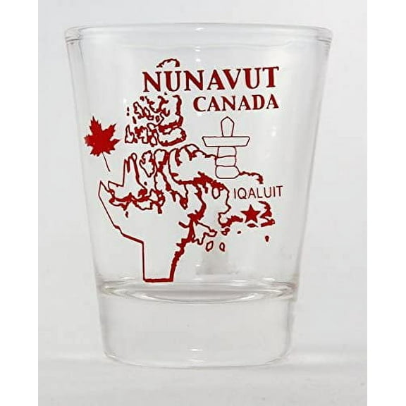 Nunavut Canada (8 in Series of 13) Shot Glass. Collect Them All!