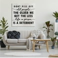 thumbnail image 2 of Stupell Industries Older We Get Less Life In Prison Humor Typography Painting Gallery Wrapped Canvas Print Wall Art, 36 x 36, 2 of 6