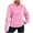 Pink, variant on WREESH Womens Fashion Sweatshirt Quarter Zip Pullover Casual Stand Collar Solid Color Pullover Loose Fit Long Sleeve Tops Zipper Stitching Pocket High Neck Sweater Blue