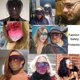 thumbnail image 2 of 6.81 x 5.59 x 2.8 inchesOrangeGafas de sol con visera protectora para el sol, viseras de cobertura completa con gafas de gran tamaño para hombres y mujeres, sombrilla de protección, 2 of 5