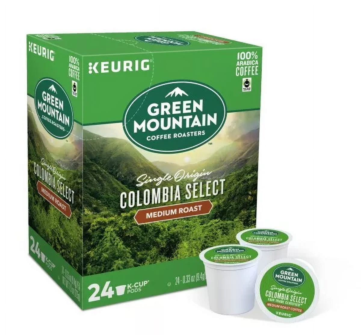 Green Mountain Coffee Roasters Colombia Select Coffee, 24 K-Cup Pods