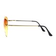 thumbnail image 3 of Oceanic Gradient Lens Heart Shape Valentine Love Metal Rim Sunglasses Orange Yellow, 3 of 4
