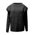 thumbnail image 5 of IROINNID Reduced Womens Sweater Round Neckline Pullover Sweater Solid Color Loose Mid-Length Long Sleeve Sweater Bottomed Sweater Top Top Sweater, 5 of 6