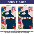 thumbnail image 4 of Shmbada American Thank You Garden Flag Double Sided 12"x18" Patriotic Memorial Day, Fourth of July and Veterans Day Yard Flags for Outdoor Decor, 4 of 5