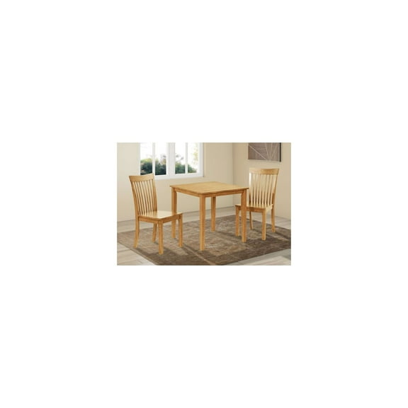 Room Designs Dining Table 30" Natural Oak Traditional Square