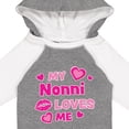thumbnail image 4 of Inktastic Valentine's Day My Nonni Loves Me Hearts and Lips Boys or Girls Long Sleeve Baby Bodysuit, 4 of 5
