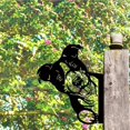 thumbnail image 4 of Billuyoard Caballo de metal que mira al aire libre Adornos de jardín Arte Granja Patio Pared Árbol Colgante Decoración Estatuas de jardín Type4 NO4, 4 of 6