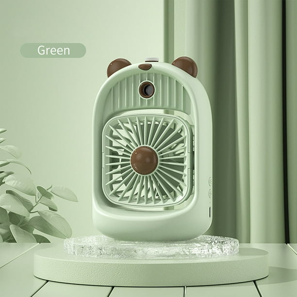 Mini enfriador de escritorio Fiudx humidificador USB ventilador alto viento