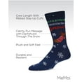 thumbnail image 3 of MeMoi Men's Dachshund Through The Snow Holiday Crew Socks - Mens - Male, 10-13, Navy, 3 of 7