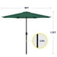 thumbnail image 2 of Sombrilla de patio iPower para exteriores de 9 pies con inclinación y manivela, verde, 2 of 7