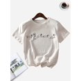 thumbnail image 1 of Women's Dachshund Graphic Tee - Casual Crew Neck, Short Sleeve Top for Spring & Summer, Breathable Polyester Blend, 1 of 7