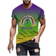 thumbnail image 1 of Camisetas de Manga Larga para Hombres Imprimir Fallow Cuello Redondo Camiseta, Moda Casual Manga Corta Mezcla de Algodón/Lino, 1 of 1
