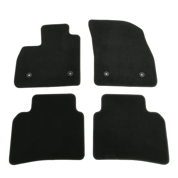 Ikon Motorsports Nylon Car Floor Mats Compatible with 2021-2025 Buick Envision, OE Fitment Style Black Driver Passenger Car Carpets, Front Rear 4PCS Full Set