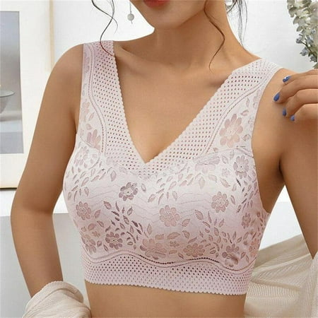 

FAFWYP Sports Bras for Women Sexy Lace High Impact Sports Bras High Support Push Up No Underwire Fitness T-Shirt Paded Yoga Bras Comfort Full Coverage Everyday Sleeping Seamless Bralettes