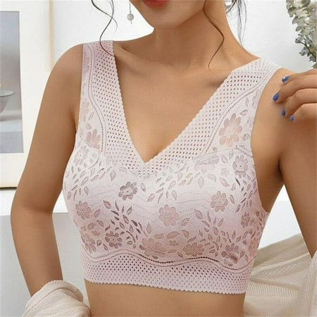 

FAFWYP Sports Bras for Women Sexy Lace High Impact Sports Bras High Support Push Up No Underwire Fitness T-Shirt Paded Yoga Bras Comfort Full Coverage Everyday Sleeping Seamless Bralettes