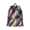 thumbnail image 2 of Honeii Astronaut Floating purple Space Print Canvas College Laptop Backpack, Durable Rucksack Travel Notebook Bag School Backpack Book Bag for Men Women-Small, 2 of 7