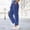 *Blue, variant on ClodeEU Women's Corduroy Pants With Pockets,Elastic Waist With Drawstring,Casual Trendy Pants Beige,Womens Plus L