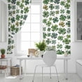 thumbnail image 5 of St Patrick's Day Blackout Curtains for Bedroom, Spring Four Leaf Shamrock Spring Watercolor Thermal Insulated Kitchen Drapes with Grommets, Light Blocking Window Treatment, 2 Panels 52" x 45", 5 of 7