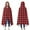 Red and White, variant on Wearable Blanket,Pink Brown Heart Checkered Pattern Hooded Wearable Flannel Blanket for Adults & Teens,Winter Poncho Shawl Wrap Cape Cozy Anti-Pill,50"x60"
