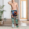 thumbnail image 2 of Sikiie Stylish Sunglasses Iguana Pajama Pants Men, PJ Bottoms, Sleep & Lounge Pants-Large, 2 of 6