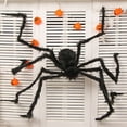 thumbnail image 3 of Araña gigante falsa de Halloween, araña peluda grande, decoración aterradora, araña peluda enorme, juguete de insecto realista para decoración de patio de fiesta de Halloween, 3 of 7