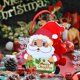 thumbnail image 4 of Bolsas de dulces navideñas para niños, kit de materiales para bolsas de regalo con forma de manzana, para actividades entre padres e hijos, bolsa de mano navideña de aproximadamente 8,27 pulgadas, 4 of 7
