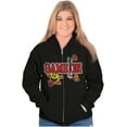 thumbnail image 3 of Retro Arcade PACMAN Ghosts Game On Zip Up Hoodie Men's Women's Brisco Brands S, 3 of 6