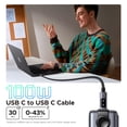 thumbnail image 2 of Cable USB C a USB C UGREEN Uno de 100 W, carga rápida y 0,5 m, 2 of 8