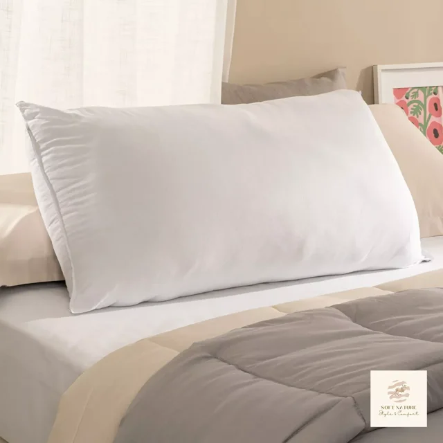Pack de 2 Almohadas King Size de Microfibra Firme | Descanso Ergonómico | Soft Nature