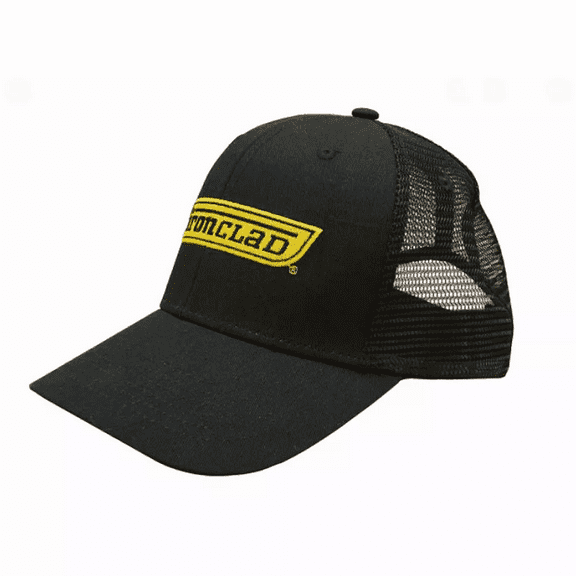 Ironclad Men's Mesh Trucker Hat, Black - Adjustable, One Size