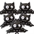 thumbnail image 2 of globos de aluminio de Halloween, globos de Mylar de murciélago, lindo globo de murciélago negro, accesorios para fiesta de Halloween, suministros de decoración del hogar, regalos para niños, 2 of 5