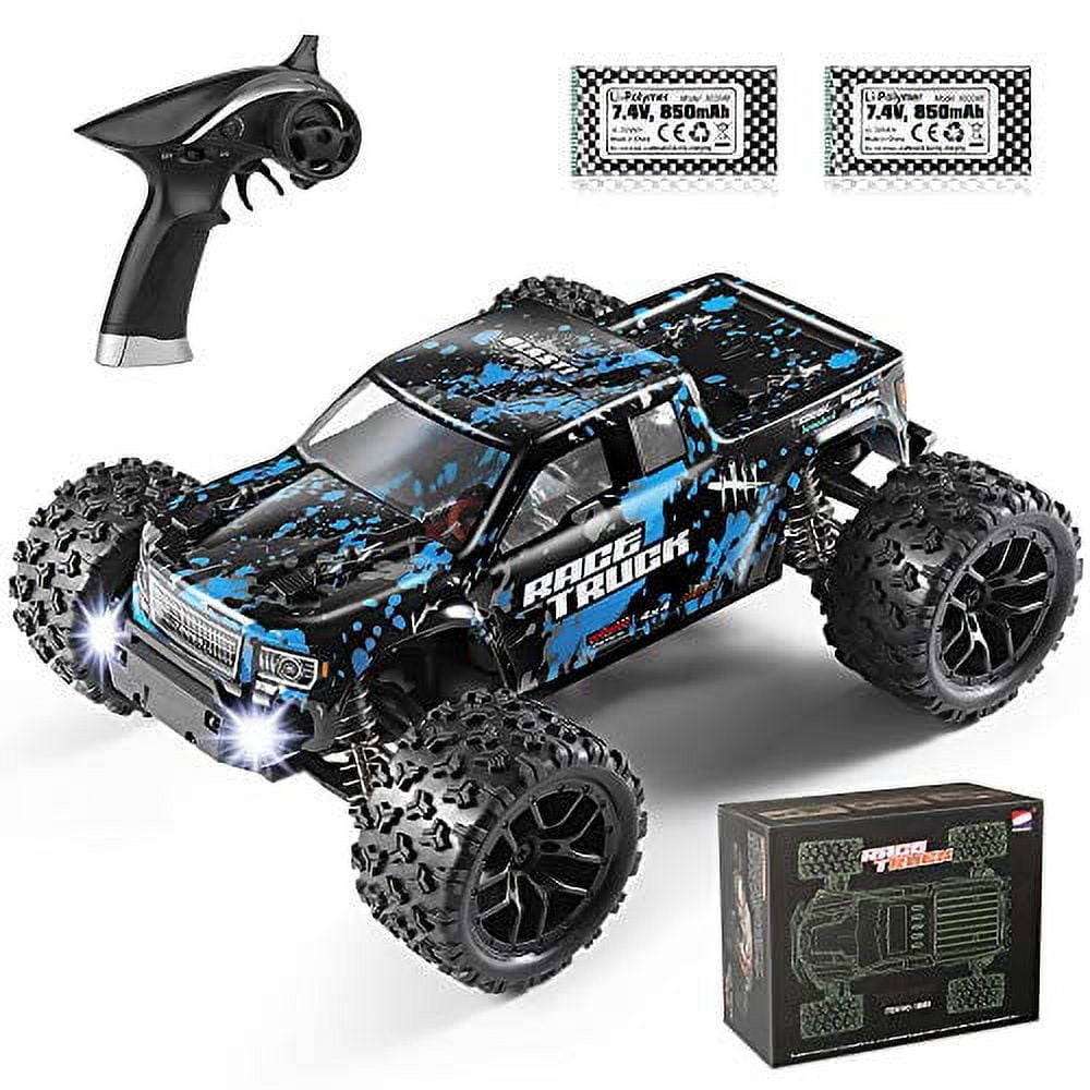 HAIBOXING 1:16 Scale 4WD Race Truck 36+KM/H High Speed 16889, 2.4 GHz  All-Terrain Waterproof Remote Controlled Car, Offroad RTR Electric Radio  Controlled Trucks with 2 Battery, for Adults- Multicolor : : Toys