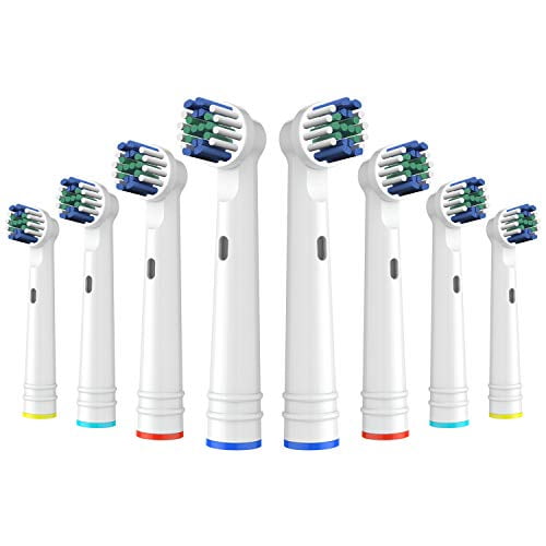 8 Pack OralClass Replacement Toothbrush Heads Compatible with Oral B Braun Toothbrushes, Extra