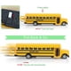 thumbnail image 4 of School Bus Toy for Toddlers, 8.5 inch Die Cast Pull Back Cars Yellow Bus Play Vehicles with Sounds and Light, 4 of 4