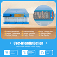thumbnail image 5 of 48 Egg Incubator, Fully Automatic Hatcher with Dual Power Supply, Automatic Egg Turner and Temperature Control, Universal Tray for Chicken, Duck, 5 of 10