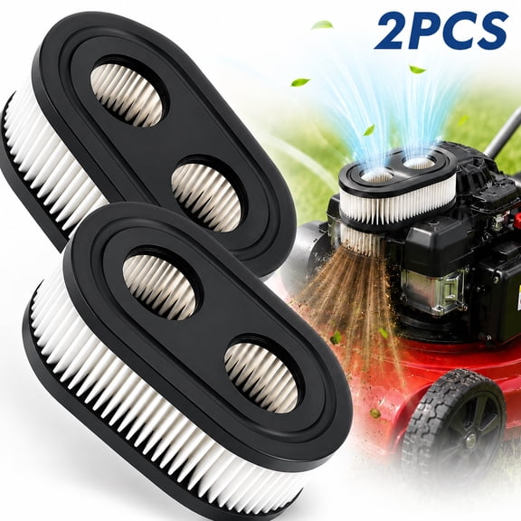 593260 Air Filter 593260 798452 334404 Air Cleaner Cartridge Filter, Lawn Mower Air Cleaner Replacement Filters for 4247 5432 5432k 09P00 09P702 550E 500EX 550EX 625 575EX Series Engine (2Pcs)