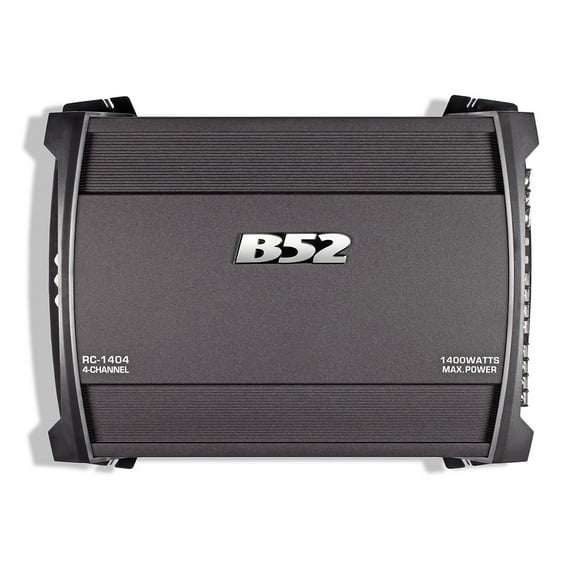 B52 Car Audio RC-1404 - 1400W 4 Channels 2 to 4 Ohm Car Amplifier