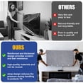 thumbnail image 4 of ASTRAEA 75 in TV Moving Box, Heavy Duty Felt TV Screen Protector with Bottom Strap - Dust & Scratch Resistant Cover for Painting, Renovation, Pet Scratch Prevention, Gray, 4 of 7