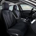 thumbnail image 2 of FLORICH Universal Fit Full Set Car Seat Cover for Most Cars Trucks SUV, Comfortable Luxury Leather Automotive Seat Covers - Breathable Waterproof, Black, 2 of 8