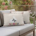 thumbnail image 2 of Outdoor Waterproof Pillow Covers Happy Easter Words on Linen Decorative Throw Pillow Protectors,Pillowcase Cushion Cases for Patio Sofa Garden Couch,20x12in,Pack of 2, 2 of 14