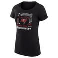 thumbnail image 2 of Women's G-III 4Her by Carl Banks  Black Tampa Bay Buccaneers Super-Slim Fit Lightweight Collage Team T-Shirt, 2 of 3