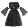 thumbnail image 1 of Maléfica disfraz de Halloween Cosplay niñas bautizo negro Glam fiesta graduación tutú vestido niños demonio reina bruja ropa Vestidos2-3Y Gao Jinjia LED, 1 of 2