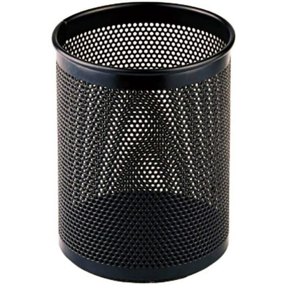 Portalápices para escritorio Meskcv Organizador de LÁPICES Metal Negro Paquete de 2