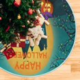 thumbnail image 5 of FMSHPON Spooky TreeHappy Halloween Xmas Christmas Tree Skirt Stand Mat for Holiday Party Decoration Indoor Outdoor 36 inches, 5 of 6