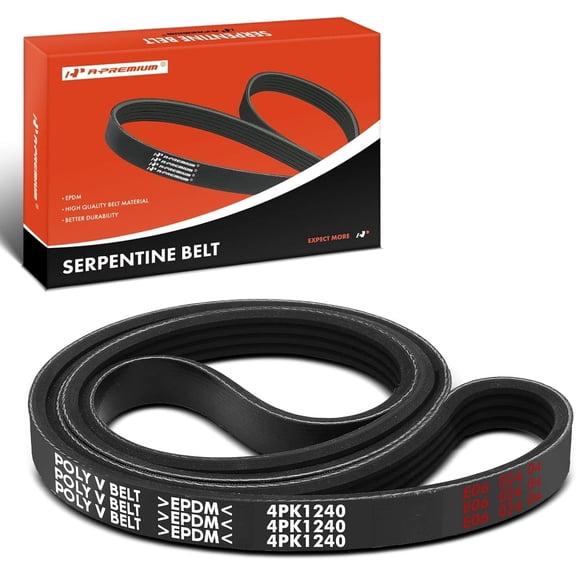A-Premium 48.82 Inch Alternator & Water Pump & Air Conditioning Engine Serpentine Drive Belt Compatible with Toyota Camry 2010-2011 L4 2.5L