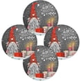thumbnail image 2 of GZHJMY Christmas Gnome Tomte Round Placemats Set of 6, Non-Slip Table Mats Washable Heat Resistant Place Mats for Kitchen Dining Table Home Decor,15.4 Inch, 2 of 7