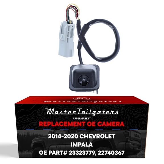 Master Tailgaters Replacement for Chevrolet Impala (2014-2020), Impala Eco (2014) Backup Camera OE Part # 23323779, 22740367